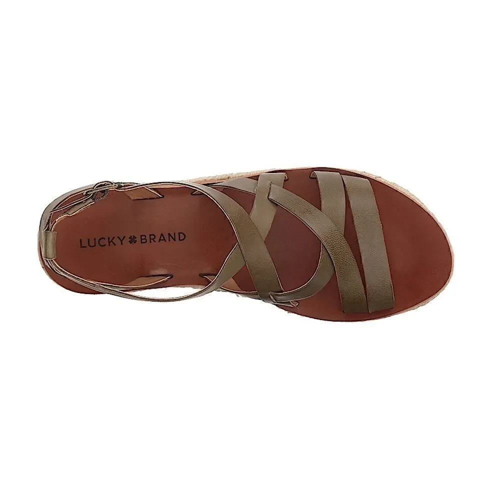 Lucky Brand Jasmei Leather Esapdrille Sandals